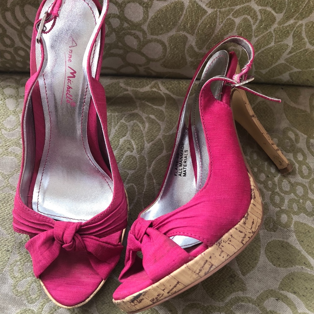 Anne Michelle Hot Pink Heel 7